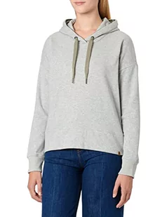 Camel Active Womenswear Damska bluza z kapturem, jasnoszary melanżowy, M - Bluzy damskie - miniaturka - grafika 1