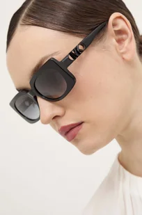 Michael Kors okulary przeciwsłoneczne BORDEAUX damskie kolor czarny 0MK2215 - Okulary przeciwsłoneczne - miniaturka - grafika 1