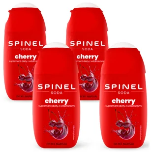 4x SYROP SPINEL SODA WIŚNIA Z WITAMINAMI DO SATURATORA KONCENTRAT DO 10L - Syropy i koncentraty owocowe - miniaturka - grafika 1