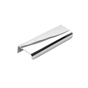 Zawiasy, okucia i inne akcesoria - Uchwyt meblowy krawędziowy Lip 120 Srebrny Chrom Polerowany - miniaturka - grafika 1