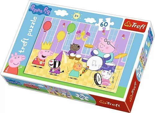 Trefl Puzzle 60el 17312 Peppa Na Balu pudełko