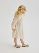 Buciki dla niemowląt - Reserved - Lakierowane baleriny z kokardą - kremowy - miniaturka - grafika 1