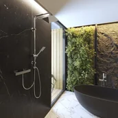 Deszczownice - Zestaw prysznicowy natynkowy Granitan TOBA + TUGELA - miniaturka - grafika 1