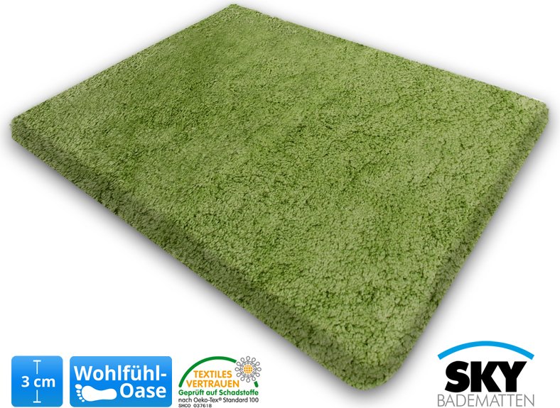 Dywanik kąpielowy Sky ekstra puszysty wiele kolorów i rozmiarów Apple Green 70 x 120 cm