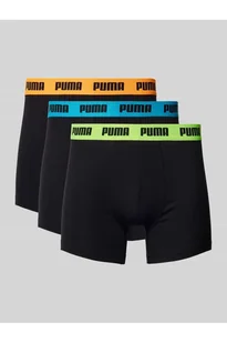 Obcisłe bokserki z detalem z logo w zestawie 3 szt. - Puma - Majtki damskie - miniaturka - grafika 1