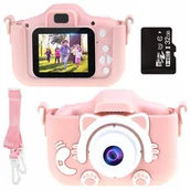 Aparaty Cyfrowe - Aparat Fotograficzny Cyfrowy Kamera Dla Dzieci Kot - miniaturka - grafika 1