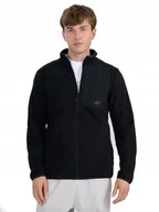 Bluzy męskie - Męski polar 4F bluza polarowa FLEM414 20S czarny L - miniaturka - grafika 1