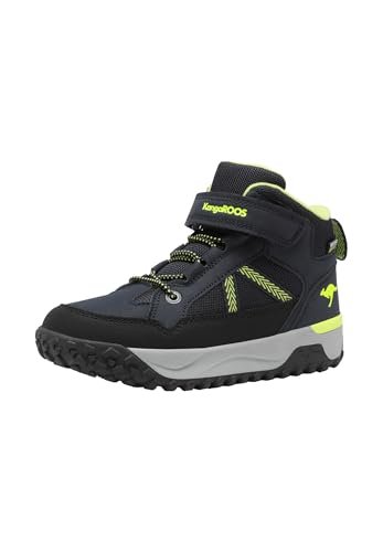KangaROOS Unisex K-NB GARP EV śniegowce, granatowe/limonkowe, 40 EU, Dk Navy Lime, 40 EU