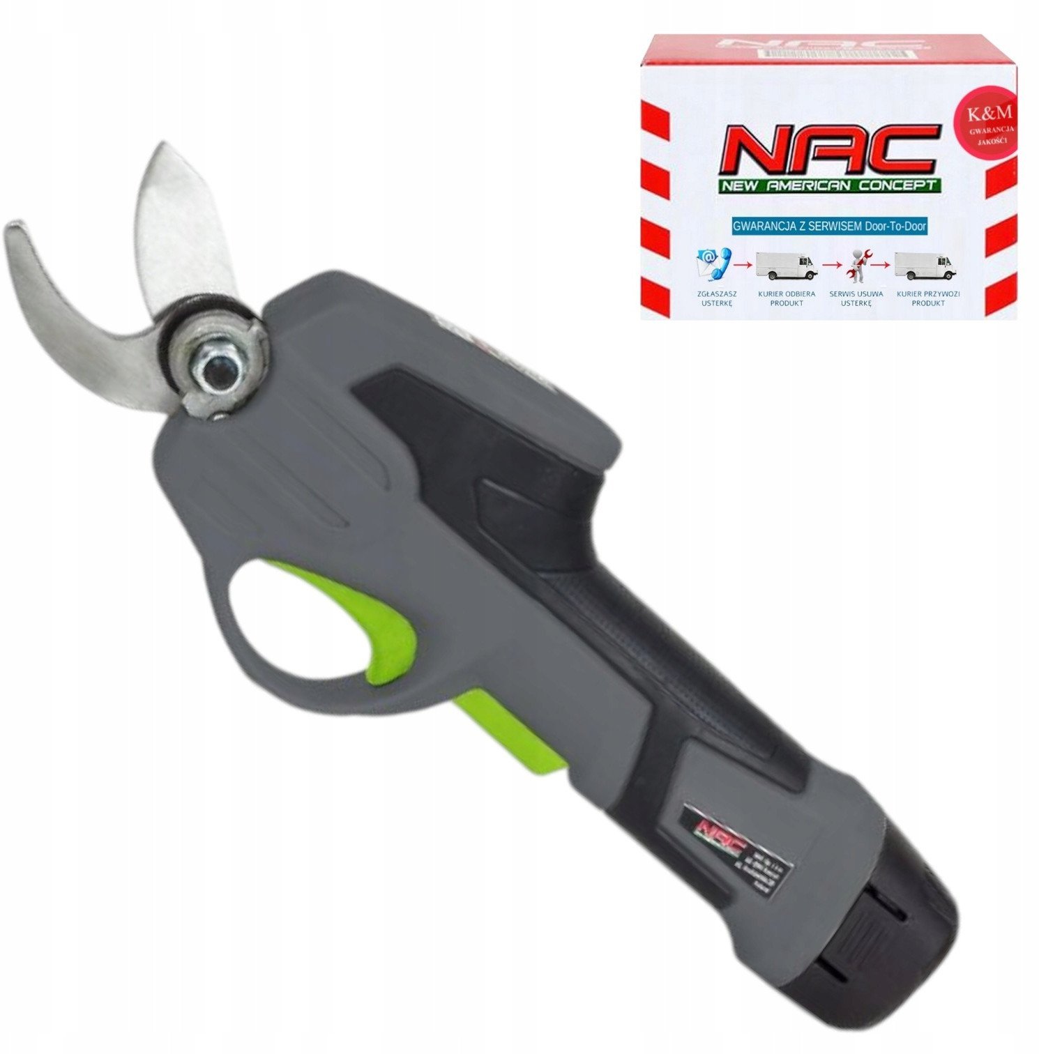 Sekator do gałęzi PRB72-B20-JN NAC Akumulatorowy + Akumulator 2,0 Ah + Ładowarka