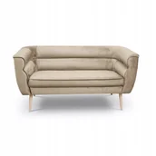 Sofy i kanapy - Dwuosobowa Sofa w stylu skandynawskim Maro 2 w kolorze orzechowym - miniaturka - grafika 1