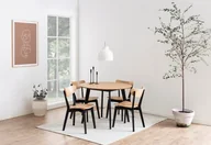 Stoły - Actona, Stół Wax, naturalny brąz, 105x105 cm - miniaturka - grafika 1