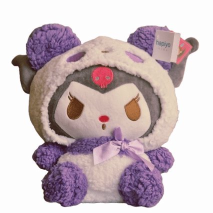 Maskotka pluszak różowa fluffy puszysta Kuromi 30 cm