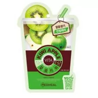 Maseczki do twarzy - Mediheal Vita Kiwi Apple Mask 20 ml Maska wygładzająco odświeżająca z kiwi i jabłkiem LETNIA WYPRZEDAŻ DO 80% - miniaturka - grafika 1