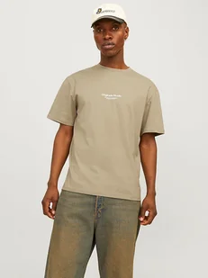 Jack & Jones Koszulka w kolorze beżowym - Koszulki męskie - miniaturka - grafika 1