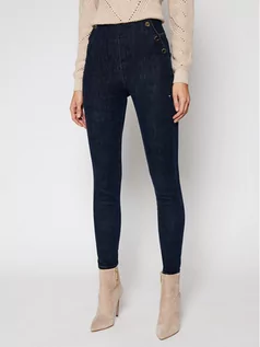 Spodnie damskie - Guess Jeansy Slim Fit Ultra Curve W1RA56 D4AK2 Granatowy Slim Fit - grafika 1