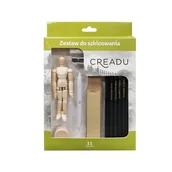 Kredki, ołówki, pastele i pisaki - Creadu, Zestaw do szkicowania, 11 el. - miniaturka - grafika 1