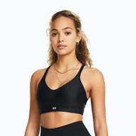 Bielizna sportowa damska - Biustonosz treningowy Under Armour Infinity Low 2.0 black/white WYSYŁKA W 24H 30 DNI NA ZWROT - miniaturka - grafika 1