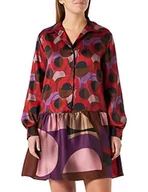 Sukienki - Sisley Damska sukienka 4ENNLV02Q, wielokolorowa, 74Y, 38 (DE) - miniaturka - grafika 1