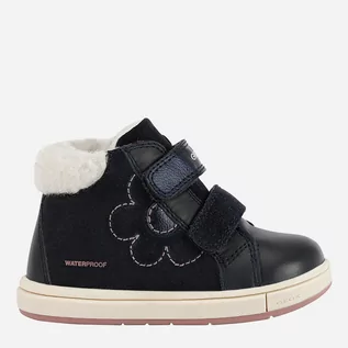 Buty dla dziewczynek - Botki dziecięce Geox Sneakers B264ZA02243-C4021 25 Ciemno-niebieskie (8050036767455) - grafika 1