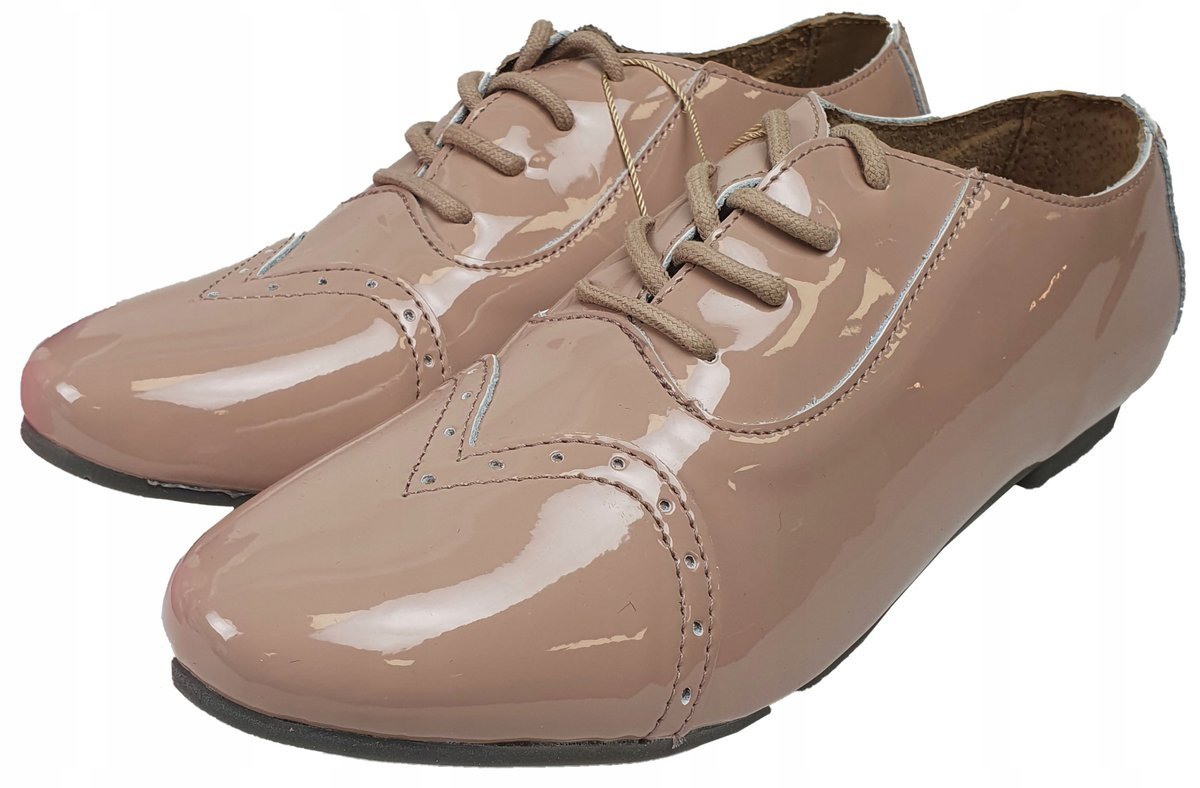 Buty półbuty jazzówki lakierki skórzane loft37 r. 38