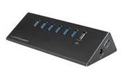 Huby USB - LC-Power HUB USB 3.0 AKTYWNY LC-HUB-ALU-2B-7 - miniaturka - grafika 1