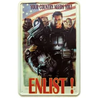 Gadżety dla graczy - Tabliczka PLAION Fallout - Enlist - miniaturka - grafika 1