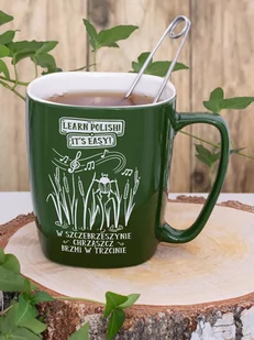 Kubek ceramiczny zielony Chrząszcz brzmi... - Kubki - miniaturka - grafika 1