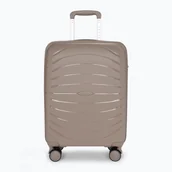 Walizki - Walizka podróżna KADVA Brava 40 l beżowa - miniaturka - grafika 1