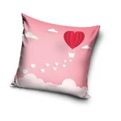 Poszewki na poduszki - CX Poszewka Dekoracyjna Walentynki Usta Serce VAL191010 40x40 cm 13337 - miniaturka - grafika 1