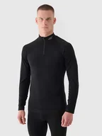 Bielizna sportowa męska - 4F Podkoszulek termiczny w kolorze czarnym - miniaturka - grafika 1