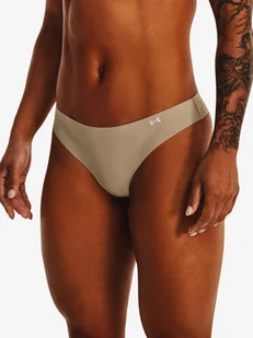Stringi damskie Under Armour  Tanga PS Thong 3Pack -BRN L - Bielizna sportowa damska - miniaturka - grafika 1