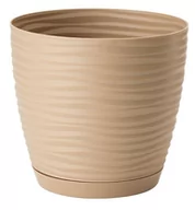Donice - Doniczka z podstawką 13 cm Sahara caffe 7523 - miniaturka - grafika 1