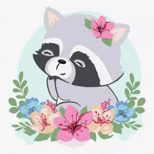 Ideyka Malowanie po numerach - Szop Kwiatowy 30x30cm - Malowanie po numerach - miniaturka - grafika 1