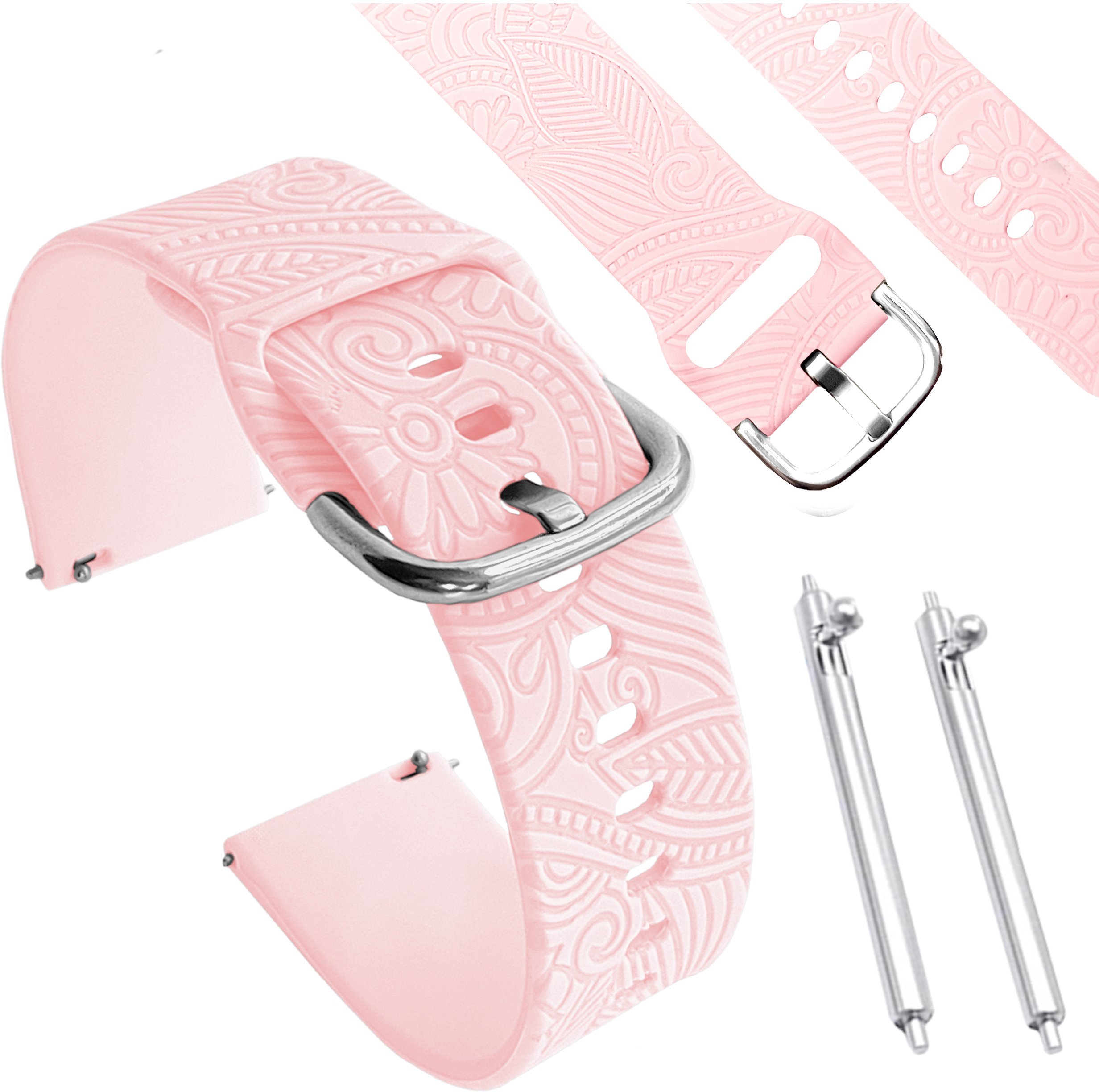 ChronSmarta Pasek ChronSmarta do smartwatch'a Amazfit GTS 2 3 4 2e mini gtr bip s lite Różowy