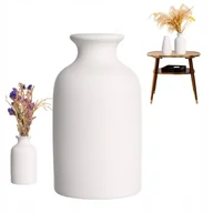 Wazony i flakony - Wazonik ceramiczny biały matowy mały dekoracja hygge skandynawski dom 14,3 - miniaturka - grafika 1