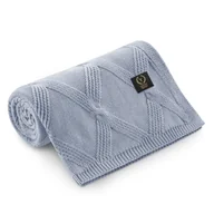 Koce i narzuty dla dzieci - YOSOY Kocyk dla niemowlaka MAROCO jeans - miniaturka - grafika 1