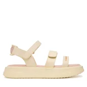 Buty dla dziewczynek - Sandały Calvin Klein V3A2-83250-0326 Beżowy - miniaturka - grafika 1