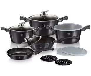Berlinger Haus Lumarko Berlingerhaus Bh-6886 Carbon Pro BH-6886 Kinghoff - Zestawy garnków i patelni - miniaturka - grafika 2