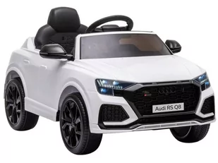 LEAN CARS Samochód na akumulator Audi RS Q8 biały 7901 - Pojazdy elektryczne dla dzieci - miniaturka - grafika 1