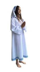 Strój Święta Teresa ST115 122/128 Matki Teresy z Kalkuty Zakonnica Bal Świętych - Stroje karnawałowe - miniaturka - grafika 1