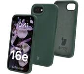 Etui i futerały do telefonów - Bizon Silikonowe etui Soft Case do iPhone 16e, ciemnozielone - miniaturka - grafika 1