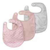 Śliniaki i fartuszki - Różowe śliniaki zestaw 3 szt. Lil Planet – Roba - miniaturka - grafika 1