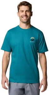 Columbia Kettle River Outdoor Tee 2120411364 Zielone M - Koszulki męskie - miniaturka - grafika 1