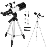 Teleskopy - Teleskop Astronomiczny Luneta Optyczna GENETIC OPTIC F300/70M 15-150x + Duży Statyw + Akcesoria. - miniaturka - grafika 1
