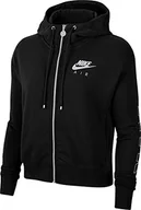 Bluzy damskie - Nike W NSW AIR HOODIE FZ FLC BB, bluza damska, czarna (ice silver), L - miniaturka - grafika 1
