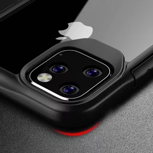 Crong Hybrid Clear Cover - Etui iPhone 11 Pro (czarny) - Etui i futerały do telefonów - miniaturka - grafika 2