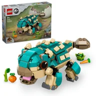 Klocki - LEGO Jurassic World - Mały Dinozaur ankylozaur Bumpy ZESTAW LEGO PREZENT DLA CHŁOPCA - miniaturka - grafika 1