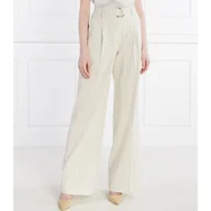 Spodnie damskie - Liu Jo Spodnie | Loose fit | z dodatkiem lnu - miniaturka - grafika 1