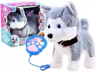 Zabawki interaktywne dla dzieci - Interaktywny piesek Husky na smyczy szczeka pies interaktywny dla dzieci - miniaturka - grafika 1