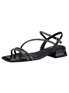 Tamaris Sandały damskie 1-1-28130-20, Black METALLIC, 38 EU, black metallic, 38 EU - Sandały damskie - miniaturka - grafika 1